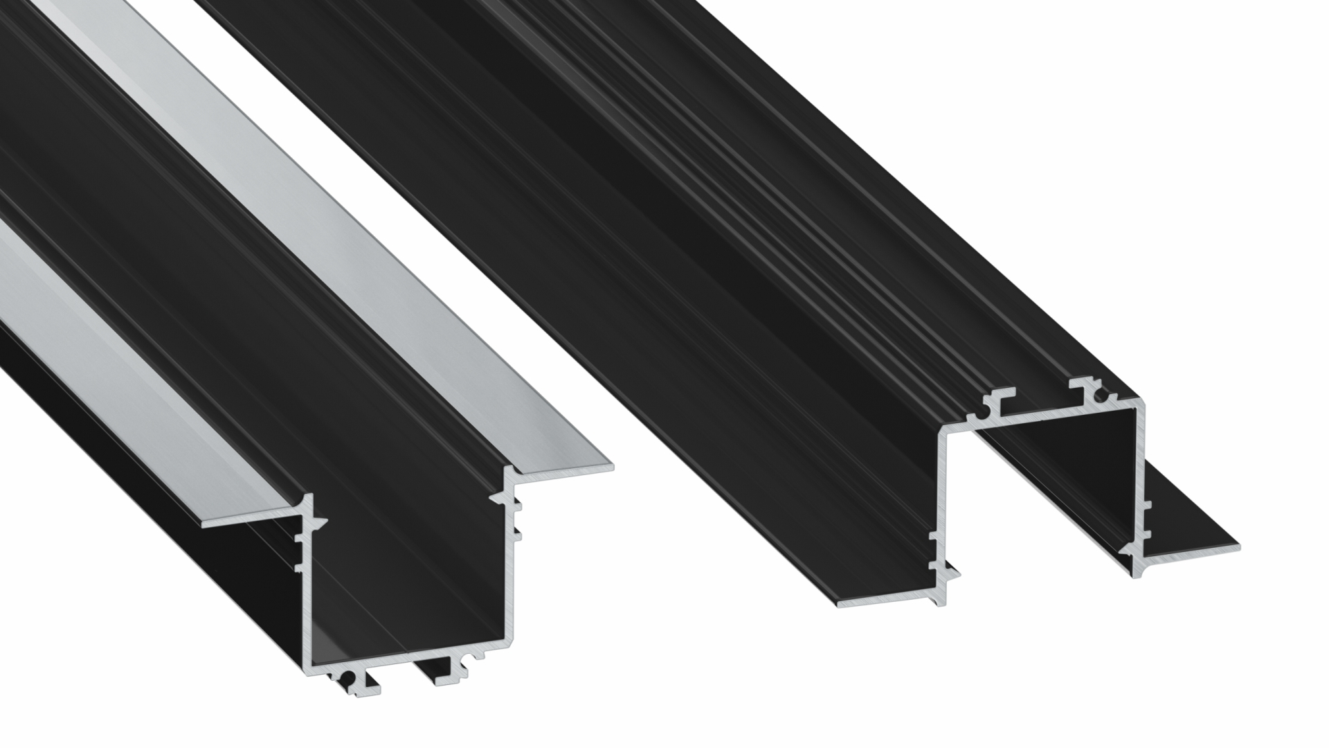 Lumines profile type Subli lacquered black, 6,15 m